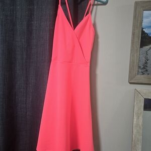 Elegant Pink Sleeveless Dress